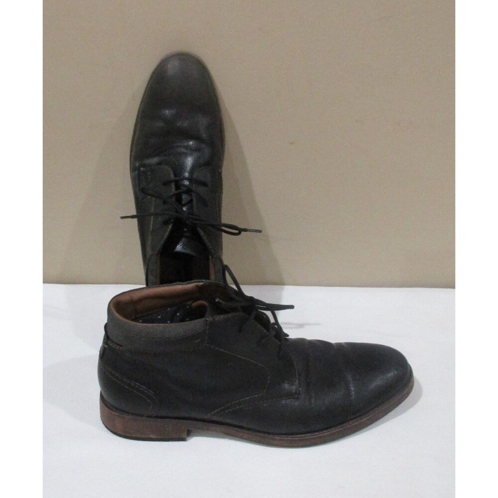 Hawker Rye Chukka Boots Ankle Men Sz 12 Black Lace up